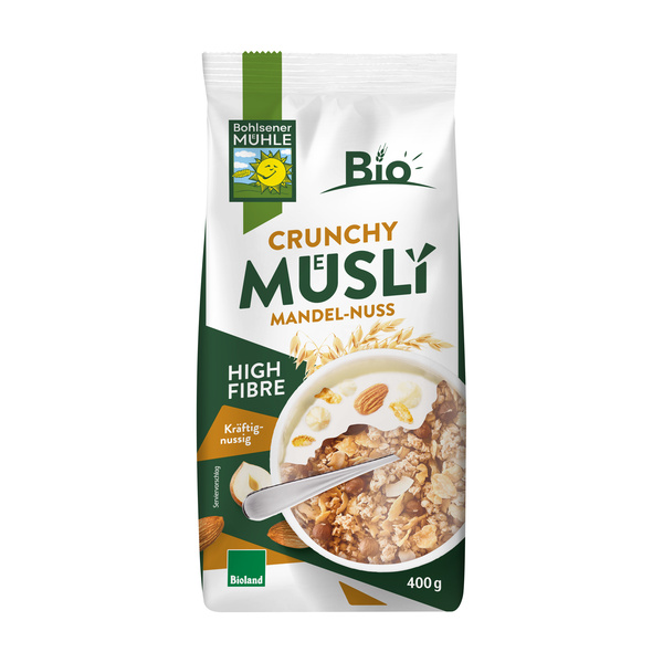 Bohlsener Mühle Crunchy Müsli Mandel-Nuss 400 g