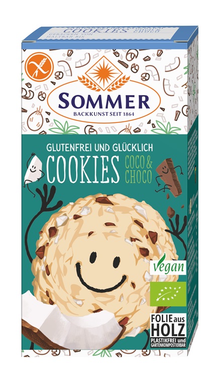Sommer Glutenfrei und Glücklich Cookies Coco & Choco 125 g