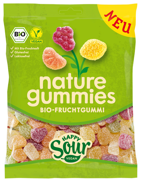 nature gummies Fruchtgummi Happy Sour 120g 120 g