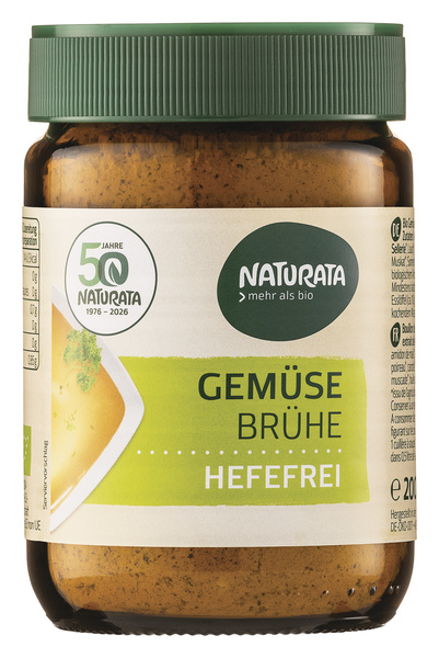NATURATA Gemüsebrühe hefefrei Glas 200 g