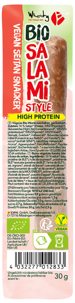 Wheaty Salami Snacker Vegan (ungekühlt) 30 g