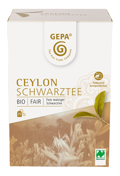 GEPA - The Fair Trade Company Ceylon Schwarztee 20 Btl. 40 g