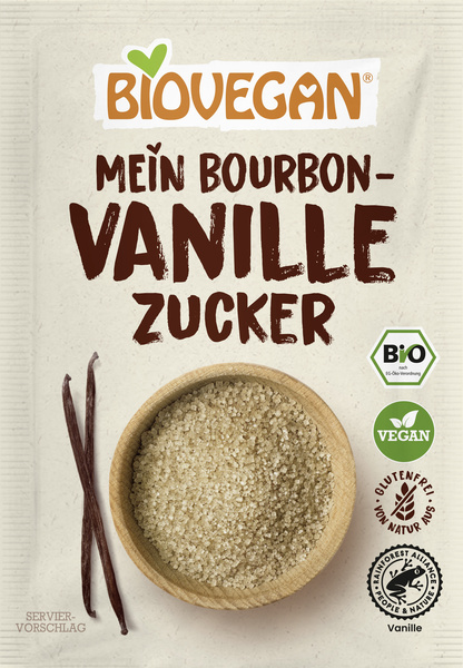 Biovegan Vanillezucker mit Bourbon Vanille 32 g