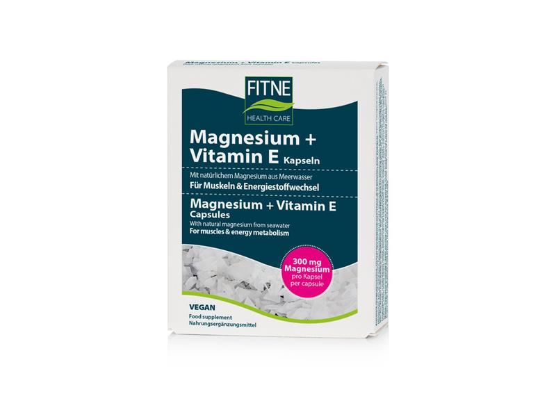 Fitne Magnesium + Vitamin E Kapseln 60 Stück