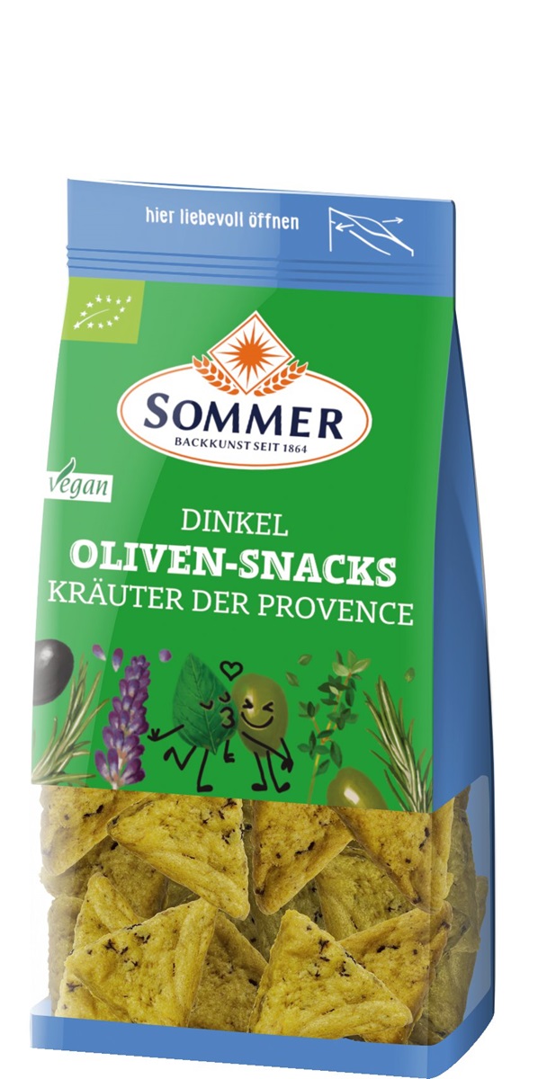 Sommer Dinkel Oliven-Snacks Kräuter Provence  150 g