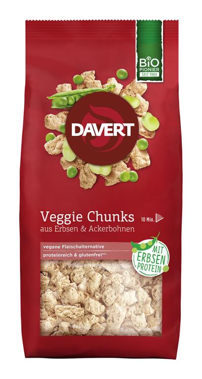 Davert Veggie Chunks glutenfrei 100 g