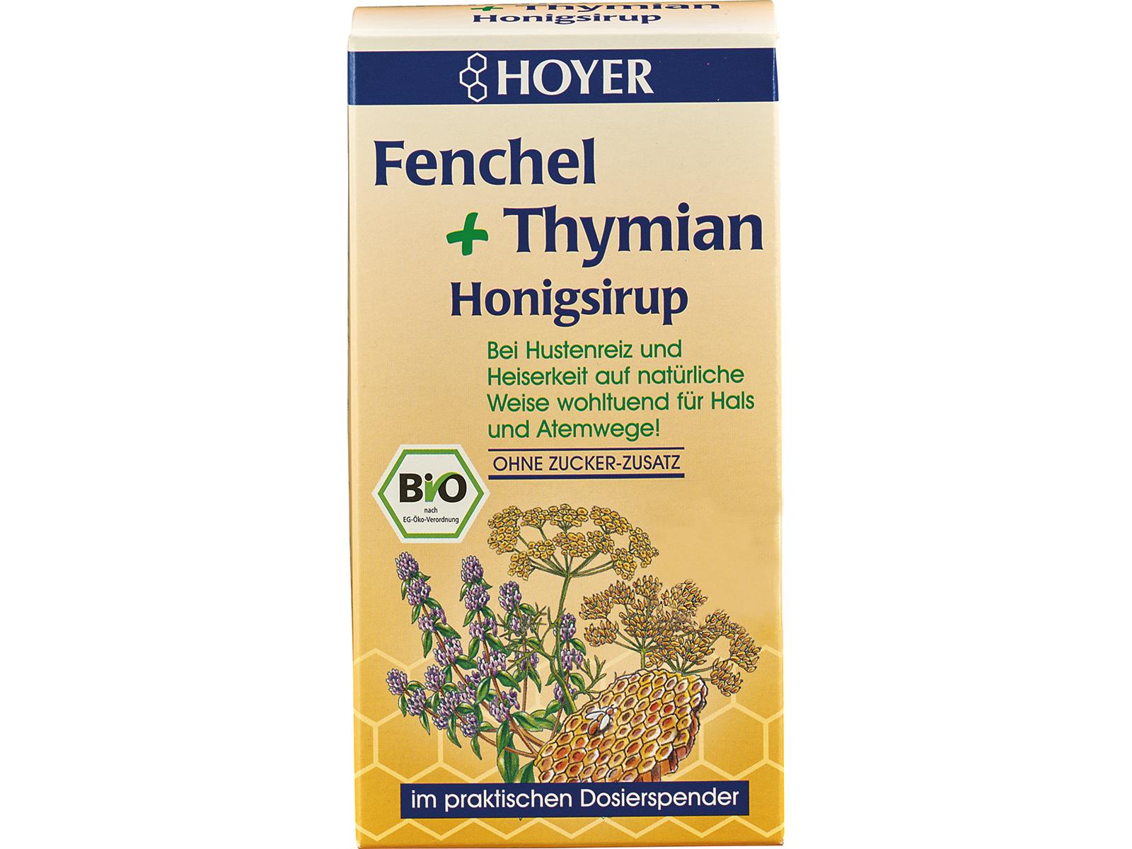 Hoyer Fenchel & Thymian Honigsirup 250g