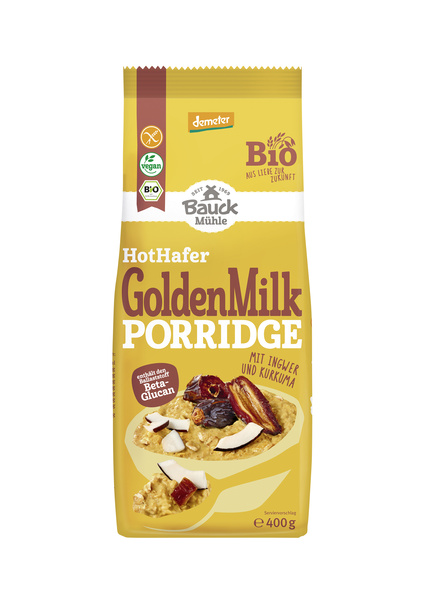 Bauck Mühle Hot Hafer Golden Milk Porridge glf 400 g