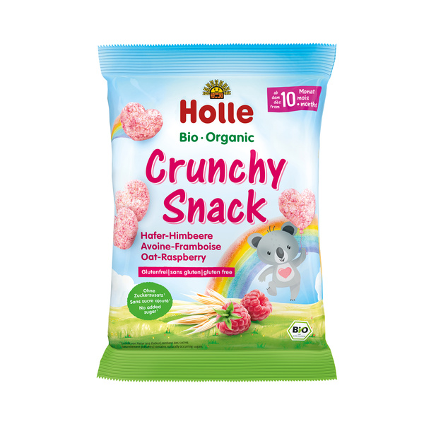 Holle Crunchy Snack Hafer-Himbeere 30 g