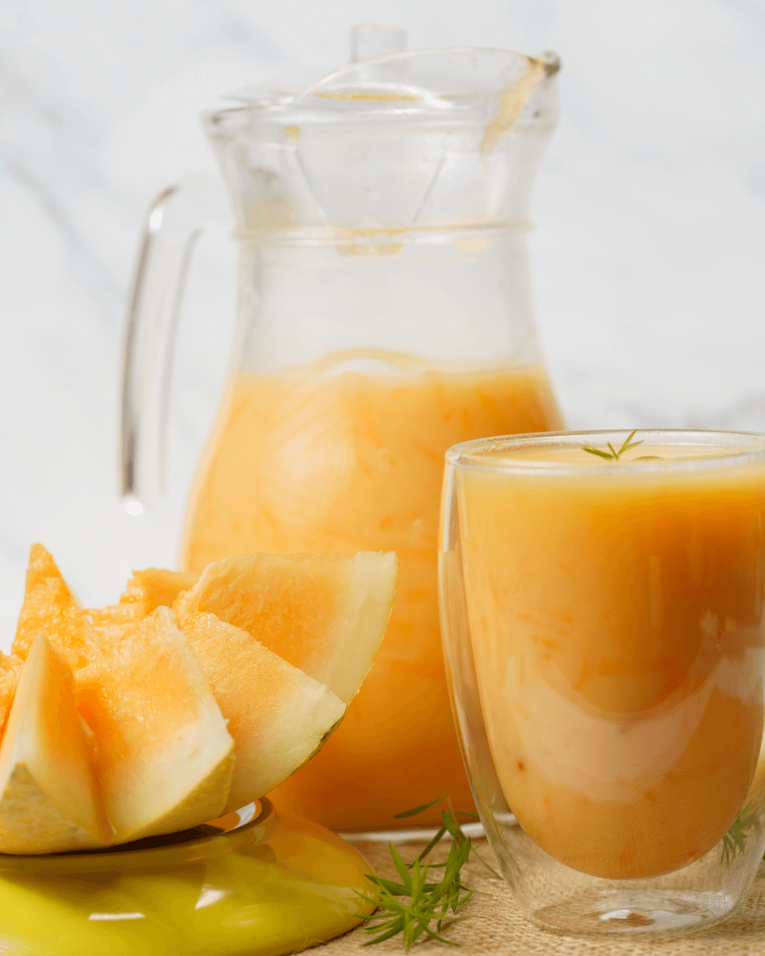 Erfrischendes Melonendrink