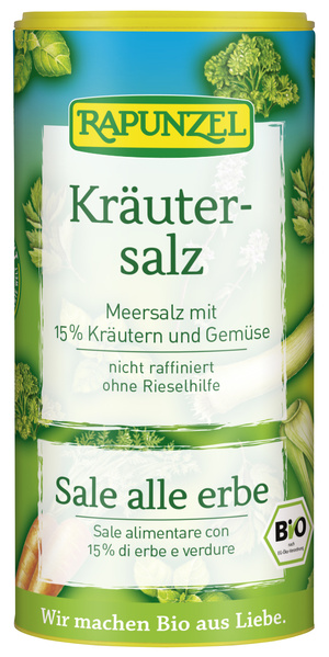 Rapunzel Kräutersalz mit 15% Kräutern und Gemüse 125 g