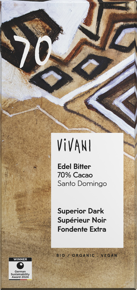 Vivani Edel Bitter 70% Cacao 80 g