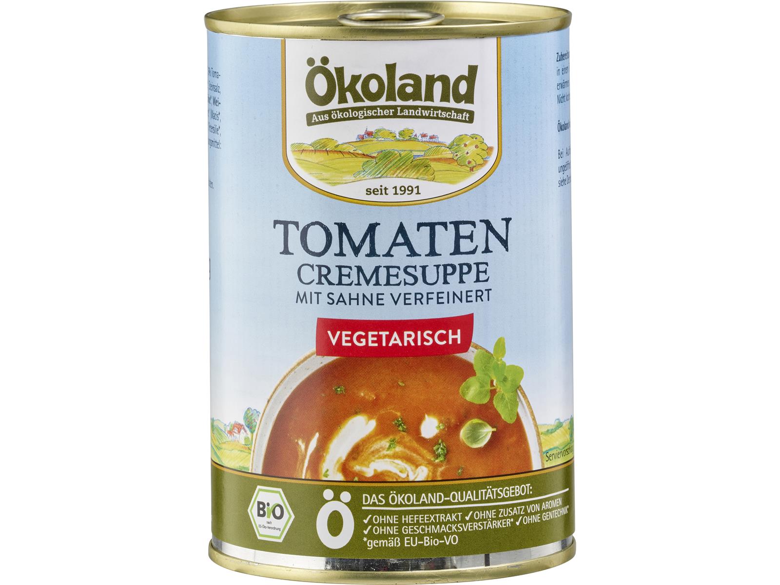 Ökoland Tomaten Creme Suppe 400g