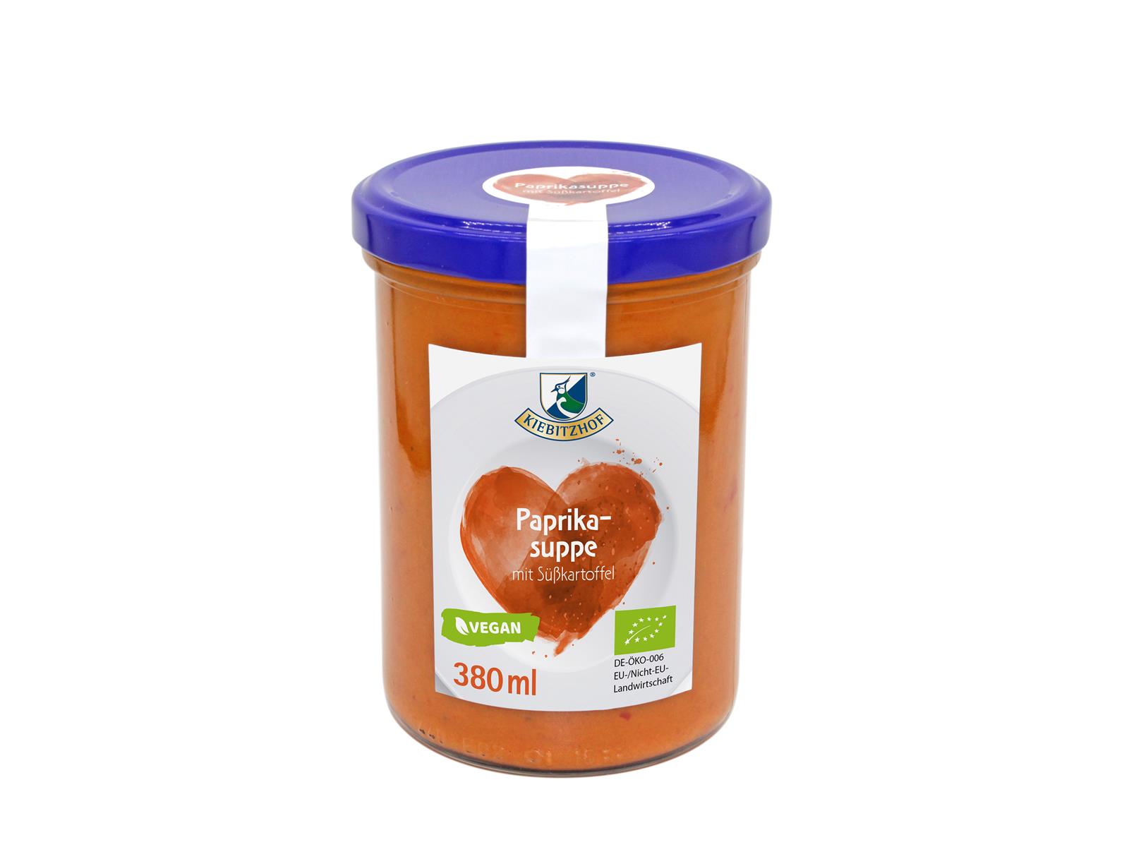Kiebitzhof Paprika-Suppe mit Süßkartoffel 380 ml