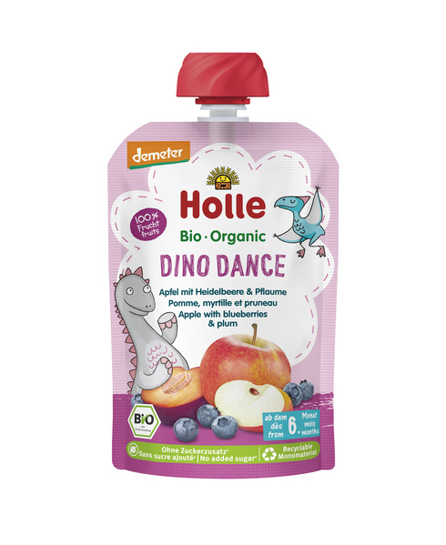 Holle Pouchy Dino Dance - Heidelbeerr-Pflaume 100 g