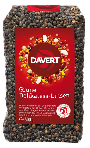 Davert Grüne Delikatess Linsen 500 g