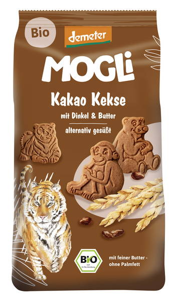 Mogli Kakao Kekse mit Dinkel und Butter 125 g