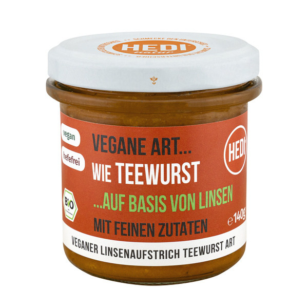 HEDI Teewurst Aufstrich aus Linsen 140 g