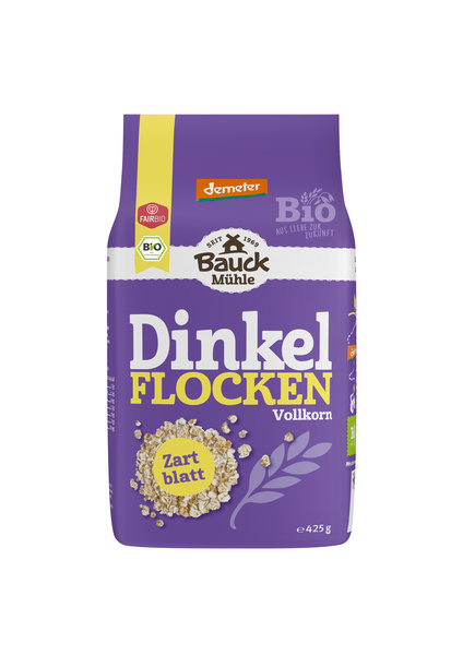 Bauck Mühle Dinkelflocken Zartblatt Demeter 425 g
