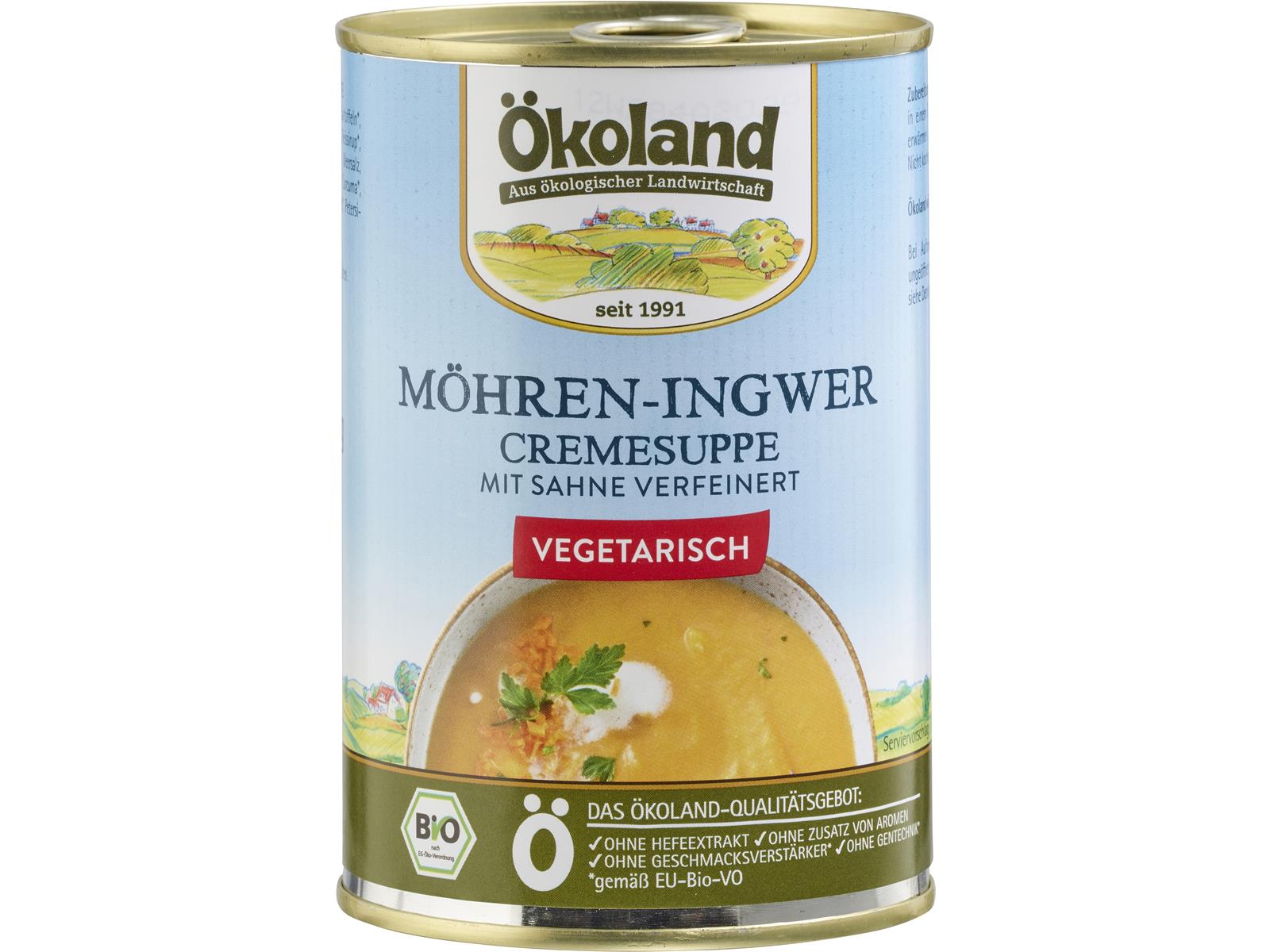 Ökoland Möhren Ingwer Cremesuppe 400g