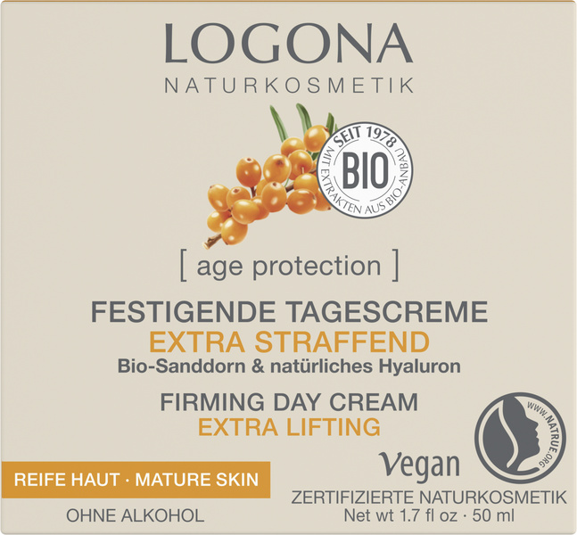 Logona Age Protection Straffende Tagescreme Sanddorn & Hyaluron 50 ml