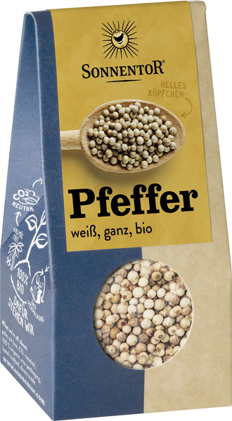 Sonnentor Pfeffer weiß ganz 35 g