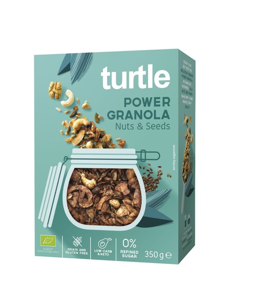 Turtle - Better Breakfast POWER Granola Nüsse & Saaten 350 g