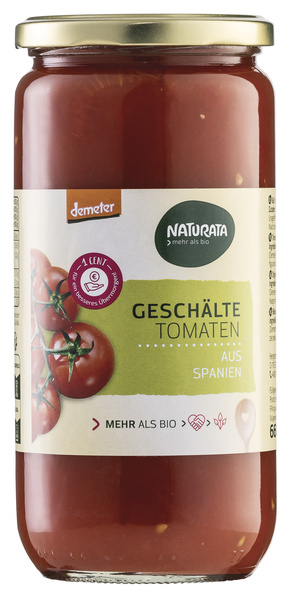 NATURATA Geschälte Tomaten 660 g