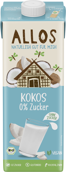 Allos Kokos 0% Zucker Drink 1 l