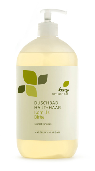 Lenz Naturpflege Duschbad Haut + Haar Kamille Birke 950 ml