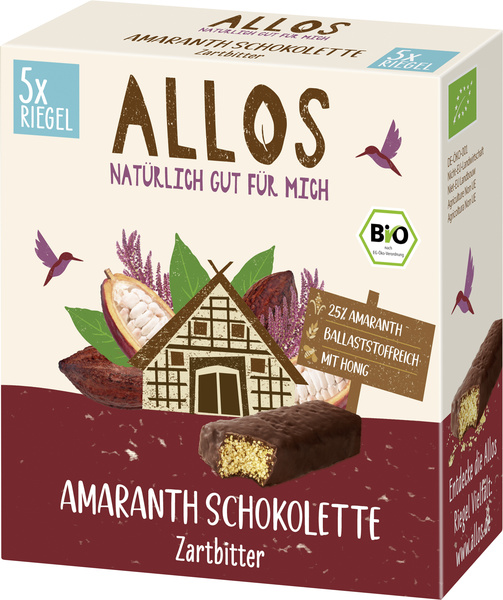 Allos Amaranth Schokolette 5er Pack 140 g