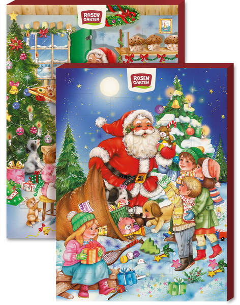 Rosengarten Schokoladen Adventskalender 2fach sort. 75 g