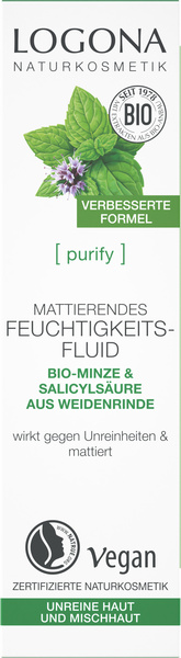 Logona Purify Mattierendes Feuchtigkeitsfluid 30 ml