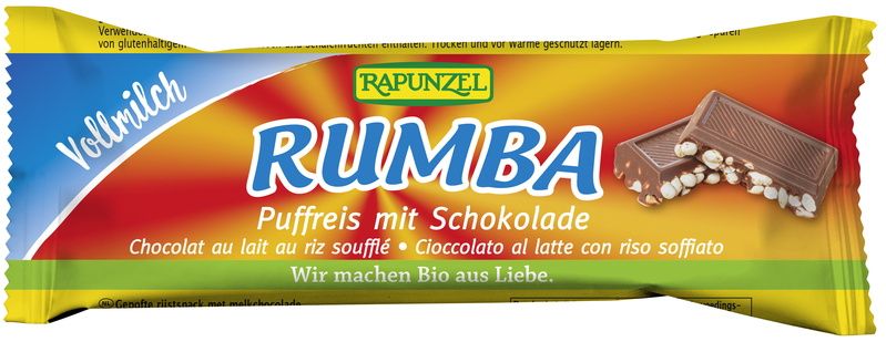 Rapunzel Rumba Puffreisriegel Vollmilch 50 g