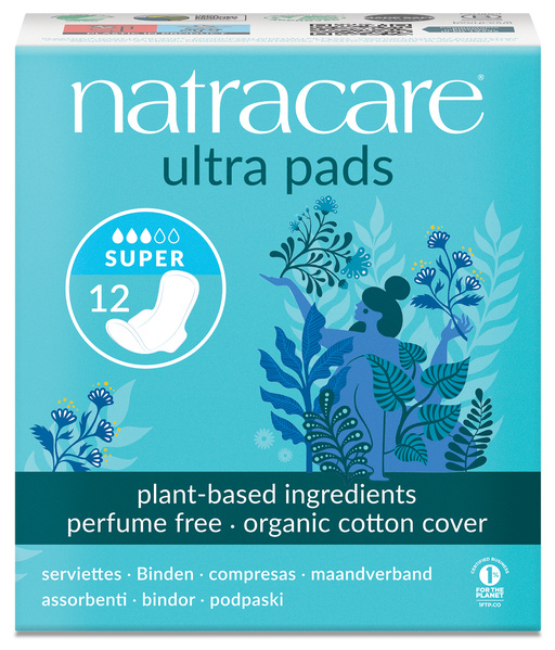 Natracare Ultra Super Damenbinden Flügel 12 Stück