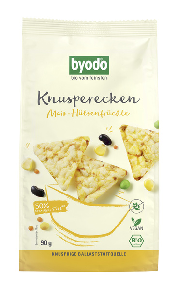 Byodo Knusperecken Mais-Hülsenfrüchte glf 90 g