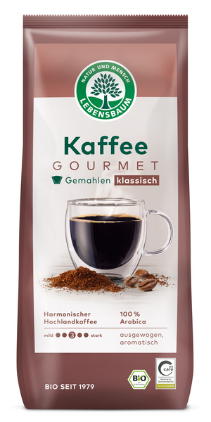LEBENSBAUM Gourmet Kaffee gemahlen 500 g