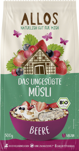 Allos Das Ungesüßte Beeren-Müsli 500 g