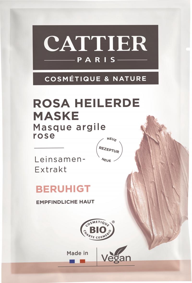 Cattier Rosa Heilerde Maske Sachet 12,5ml