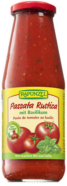Rapunzel Passata Rustica mit Basilikum 680 g