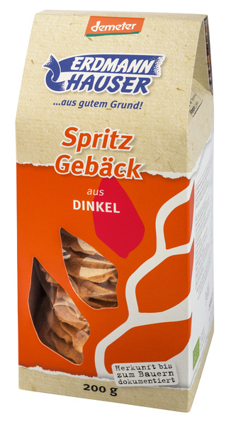 ErdmannHAUSER Getreideprodukte Dinkel Spritzgebäck 200 g
