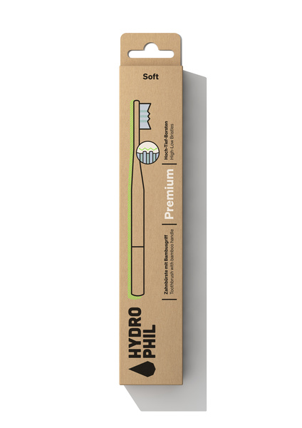 HYDROPHIL Bambus Zahnbürste Premium soft 1 Stück