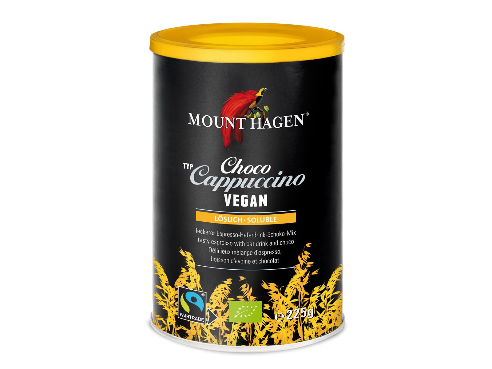 Mount Hagen Cappuccino Choco Vegan 225 g