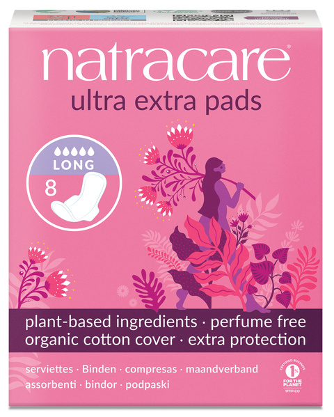 Natracare Ultra Extra Lange Damenbinden 8 Stück