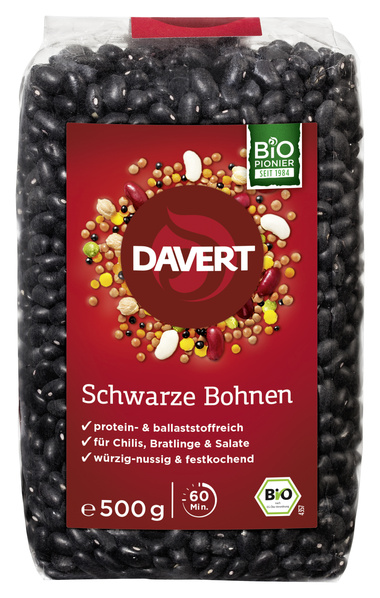 Davert Bohnen schwarz 500 g