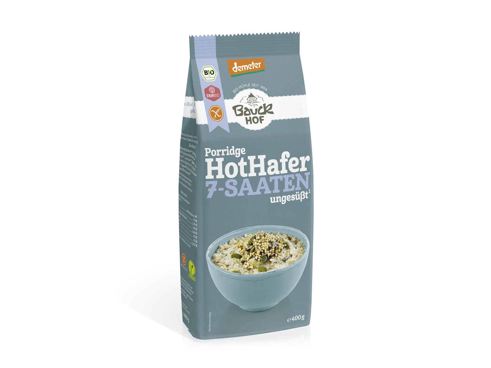 Bauckhof Hot Hafer 7-Saaten Glutenfrei 400g