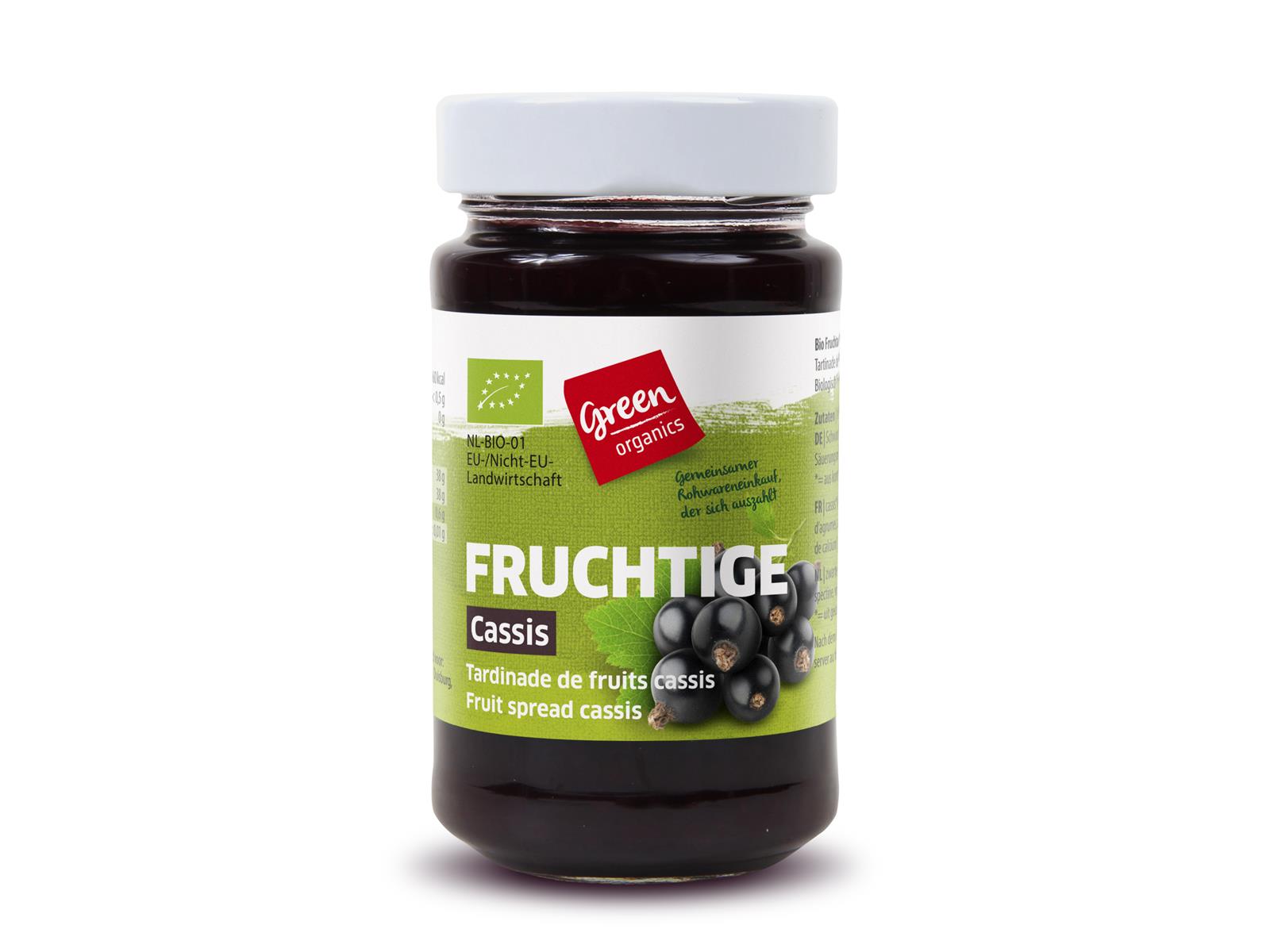 greenorganics Fruchtaufstrich Schw. Johannisb. 250g