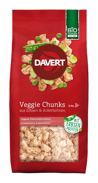 Davert Veggie Chunks glutenfrei 100 g