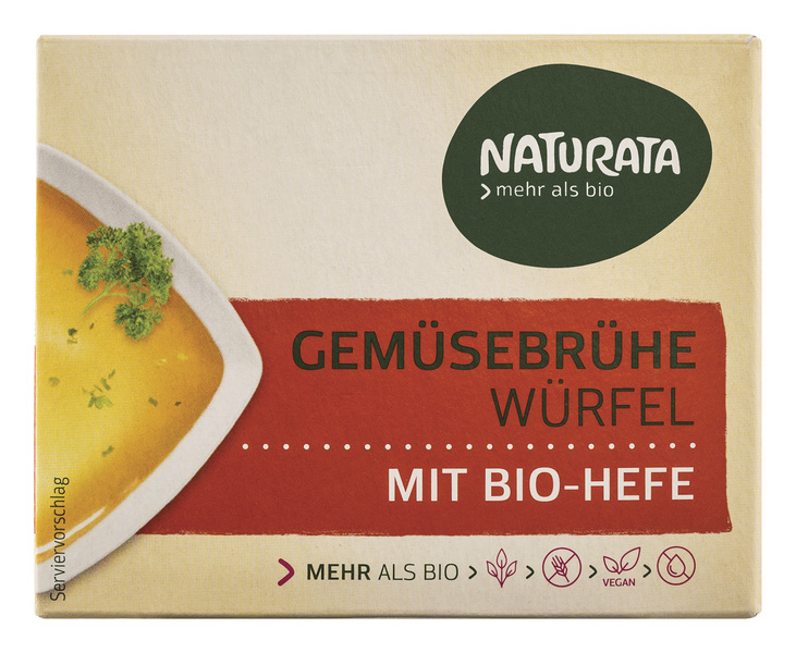 NATURATA Gemüse-Brühwürfel mit Bio-Hefe 6 Stück 72 g