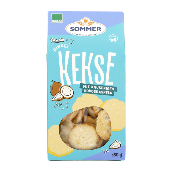 SOMMER BACKKUNST SEIT 1864 Dinkel Kokos Kekse 150 g